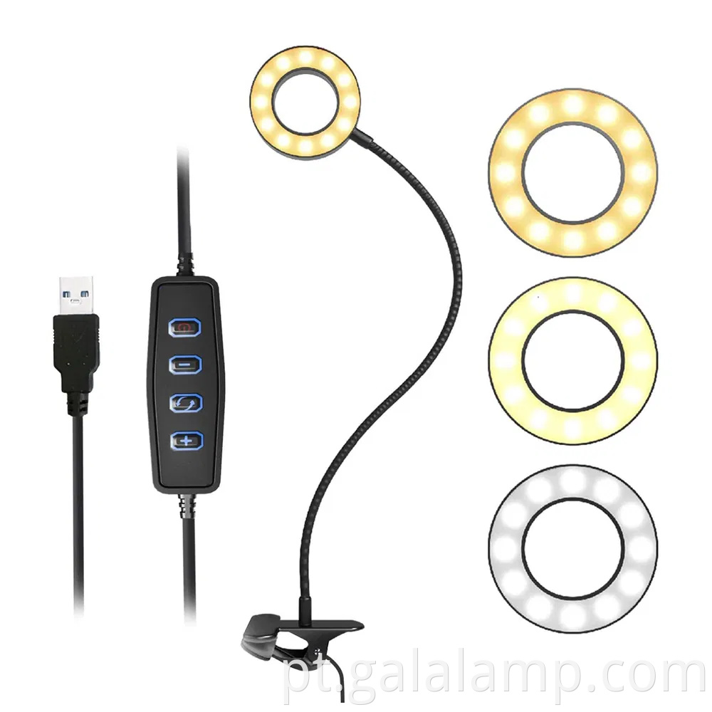 Lâmpada de mesa LED moderna ajustável para iluminação em casa